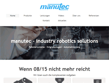 Tablet Screenshot of manutec.de